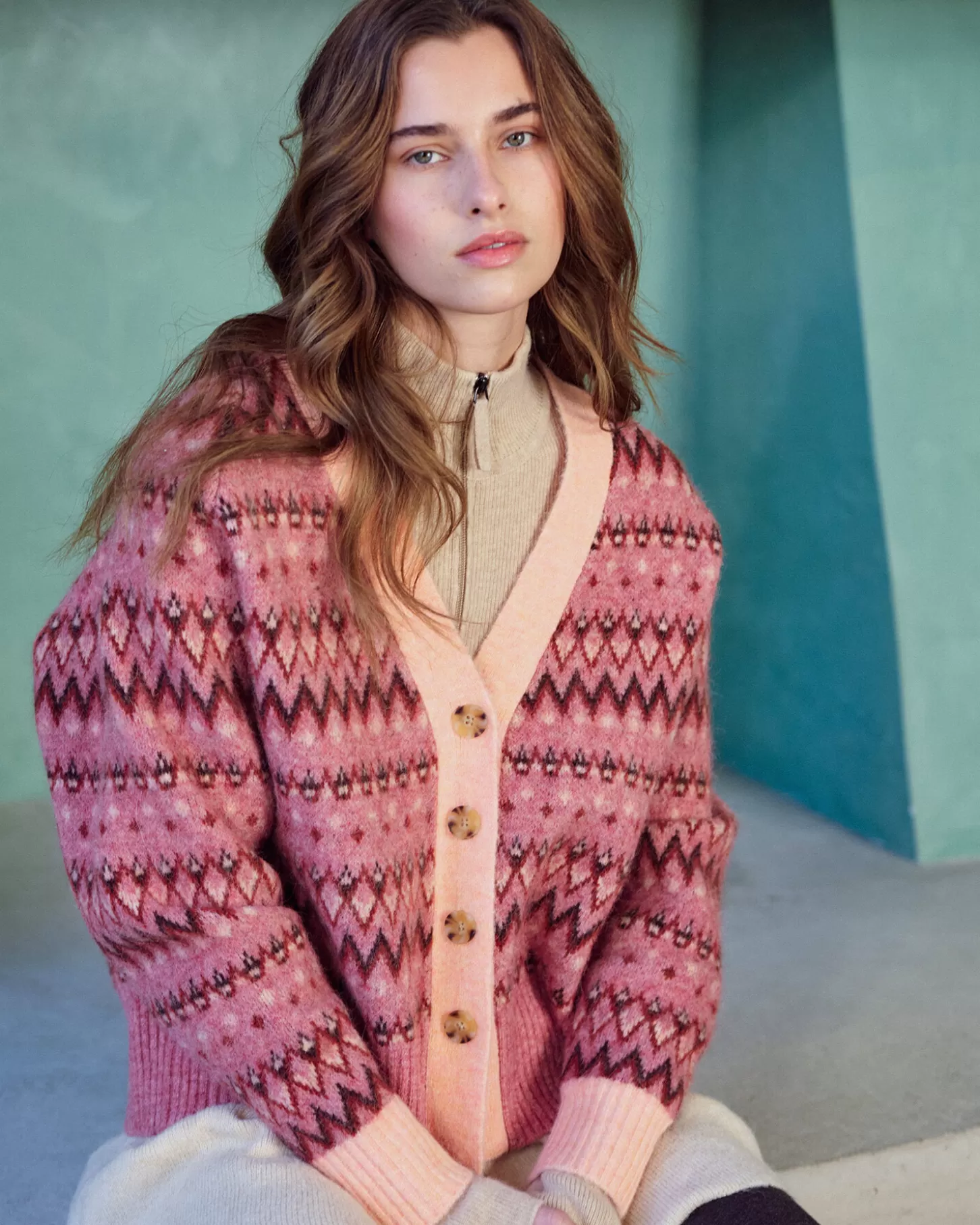 Gilets>Absolut Cashmere Abaigh. Jcq cloudy pink