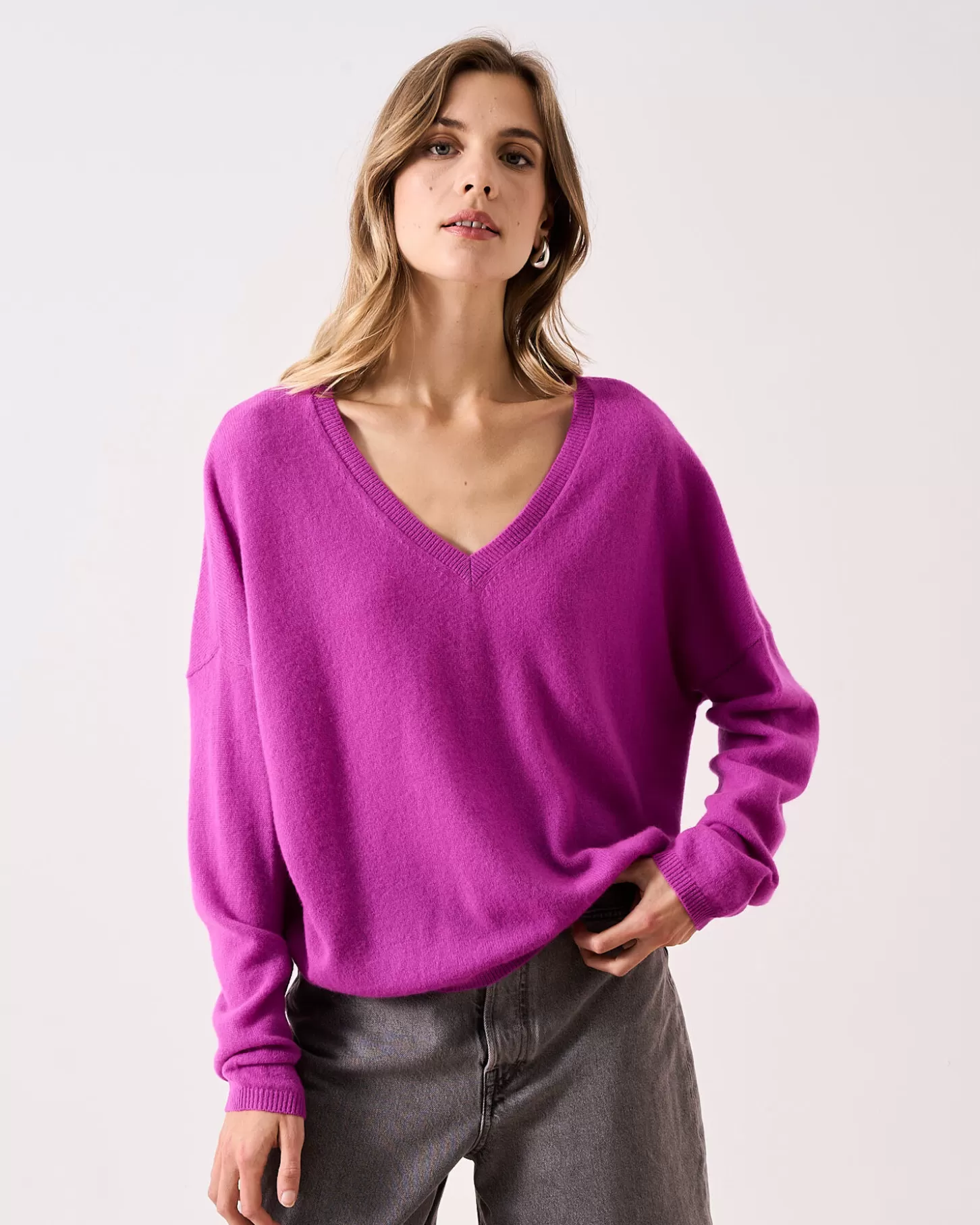 Col V | 100% Cachemire>Absolut Cashmere Alicia. VIOLET FLUO