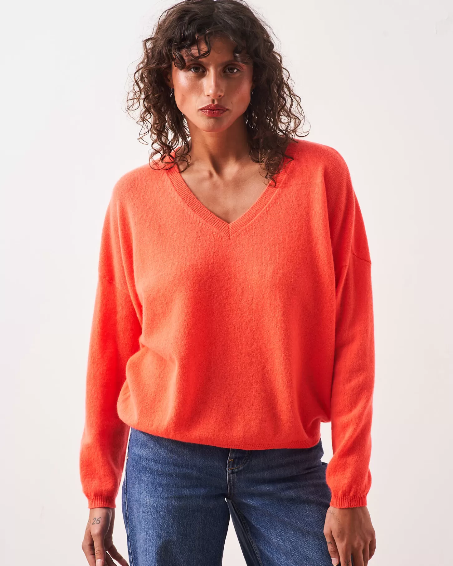 Col V | 100% Cachemire>Absolut Cashmere Alicia. CORAIL FLUO