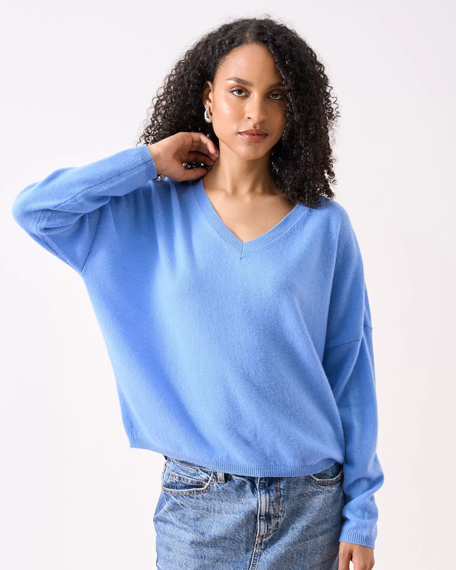 Col V | 100% Cachemire>Absolut Cashmere Alicia. Cornflower