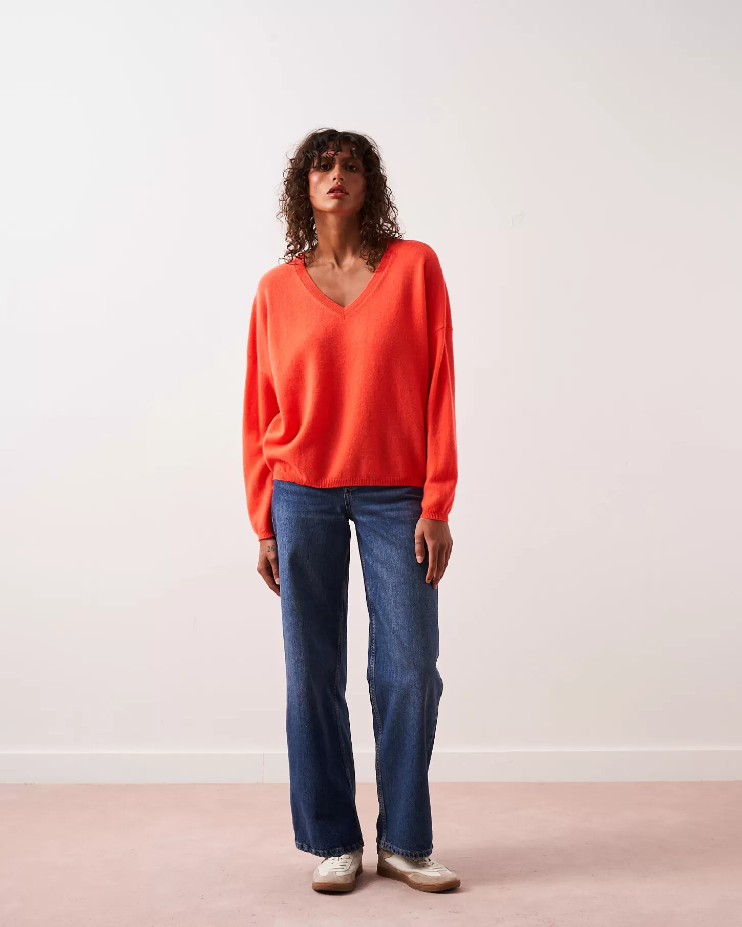 Col V | 100% Cachemire>Absolut Cashmere Alicia. CORAIL FLUO