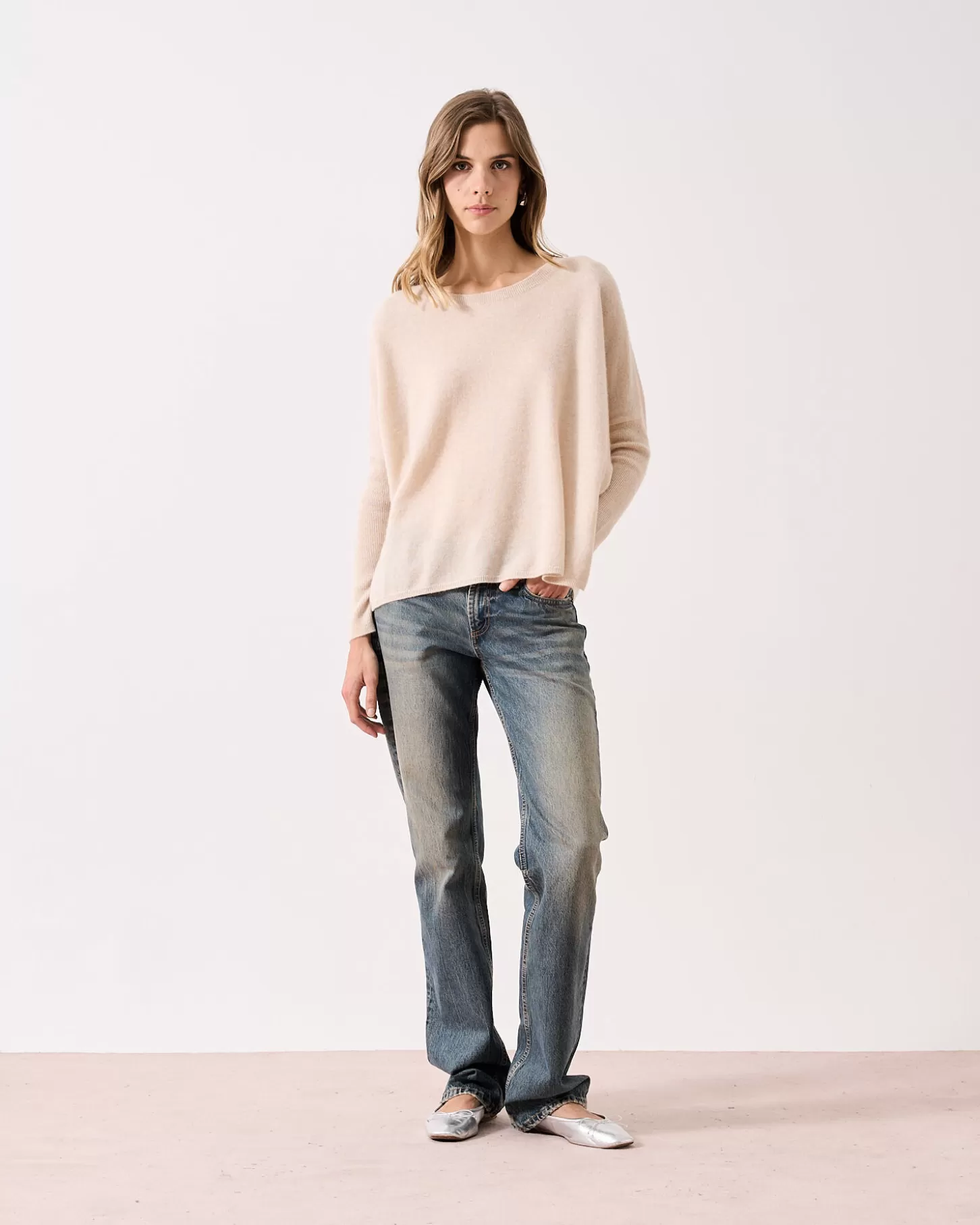 Col Rond | 100% Cachemire>Absolut Cashmere Astrid. Wheat