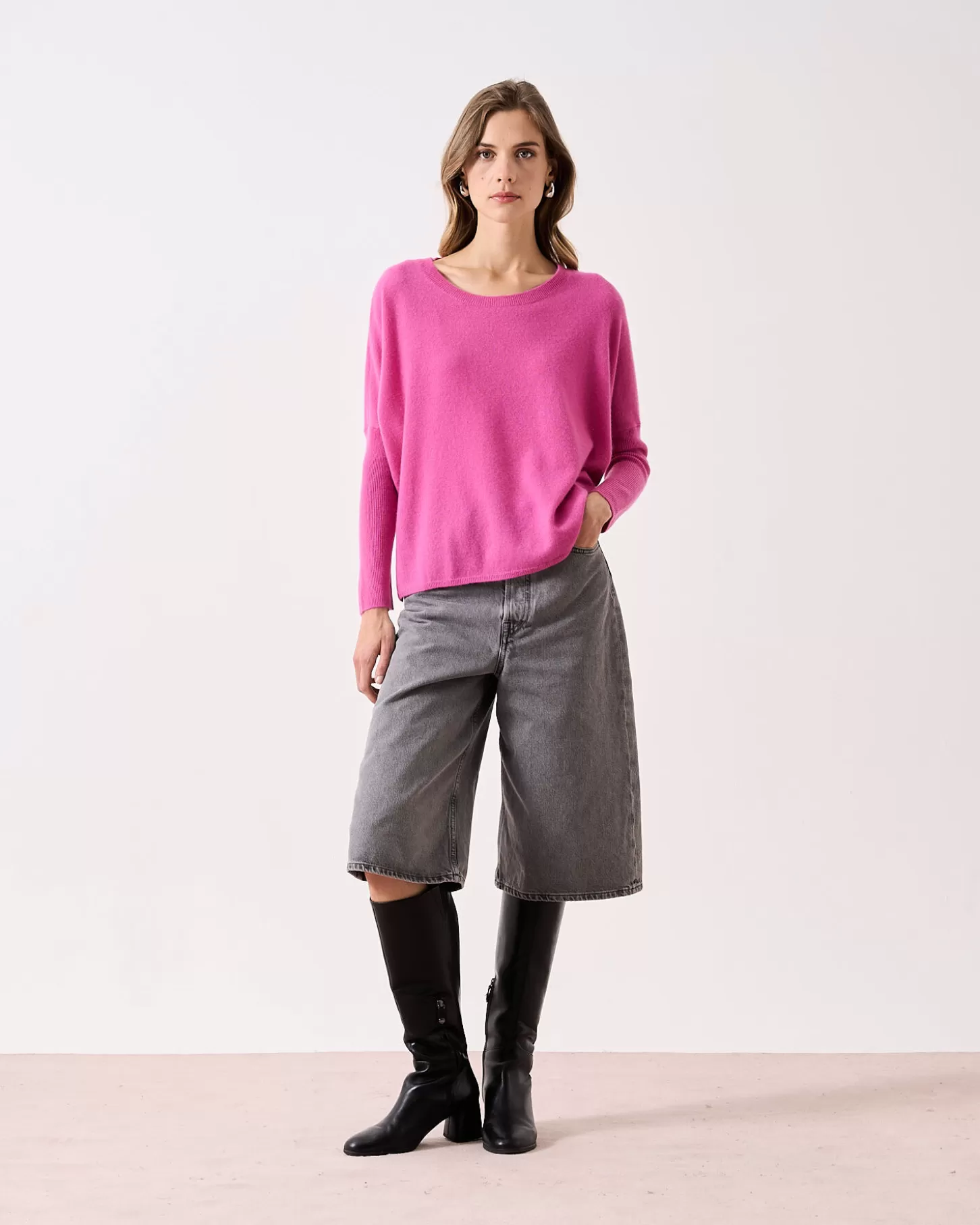 Col Rond | Ponchos>Absolut Cashmere Astrid. Rosebud