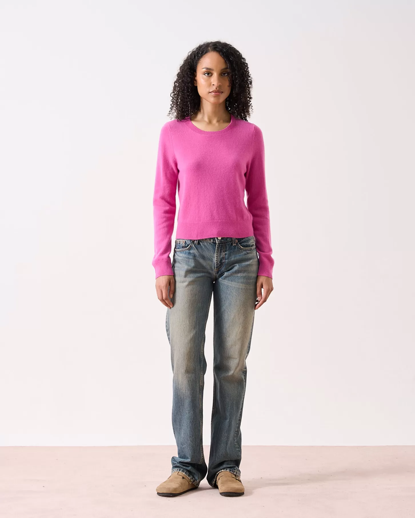 Col Rond | 100% Cachemire>Absolut Cashmere Carlie. Rosebud