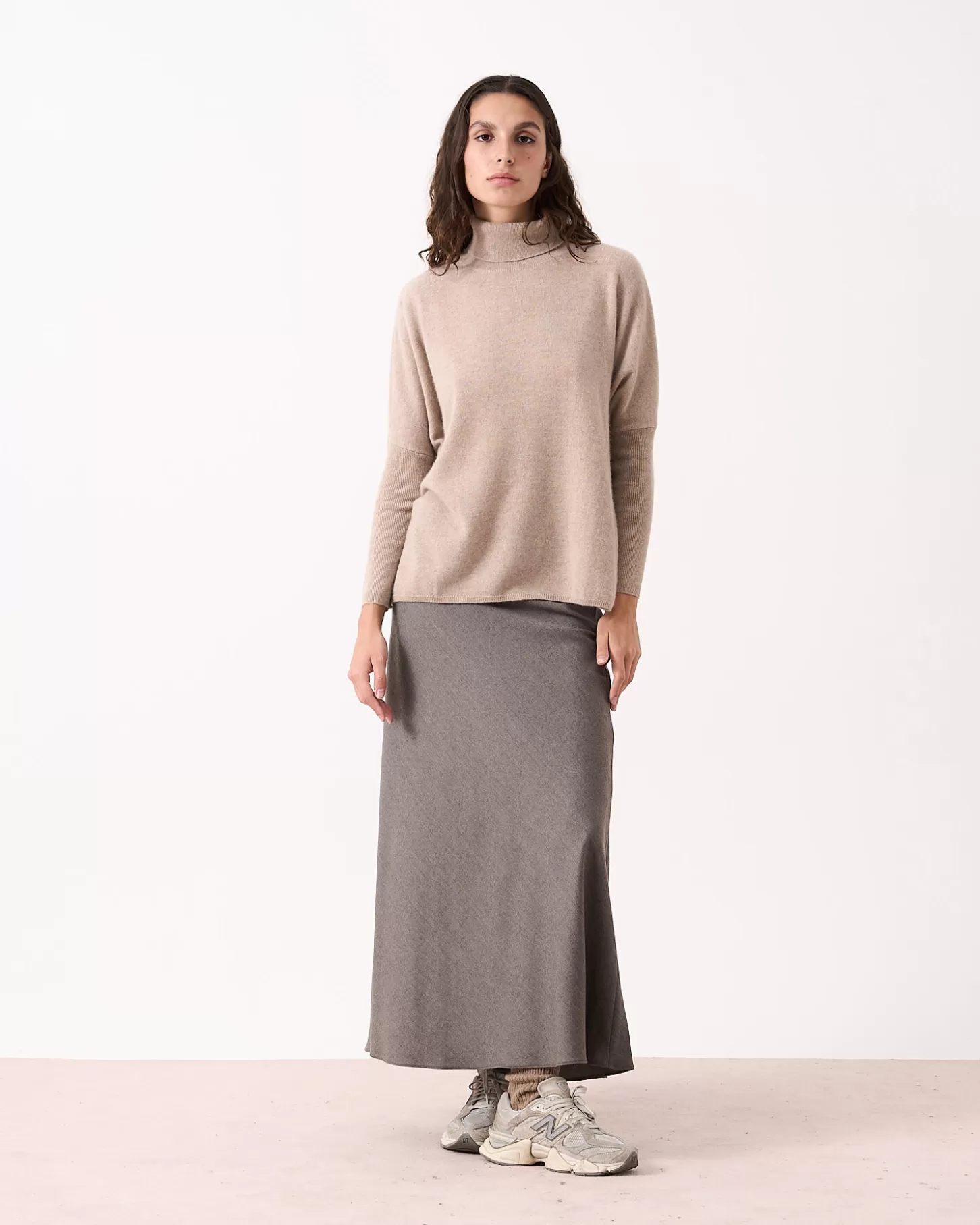 Col Roulé | Ponchos>Absolut Cashmere Clara. Chataigne