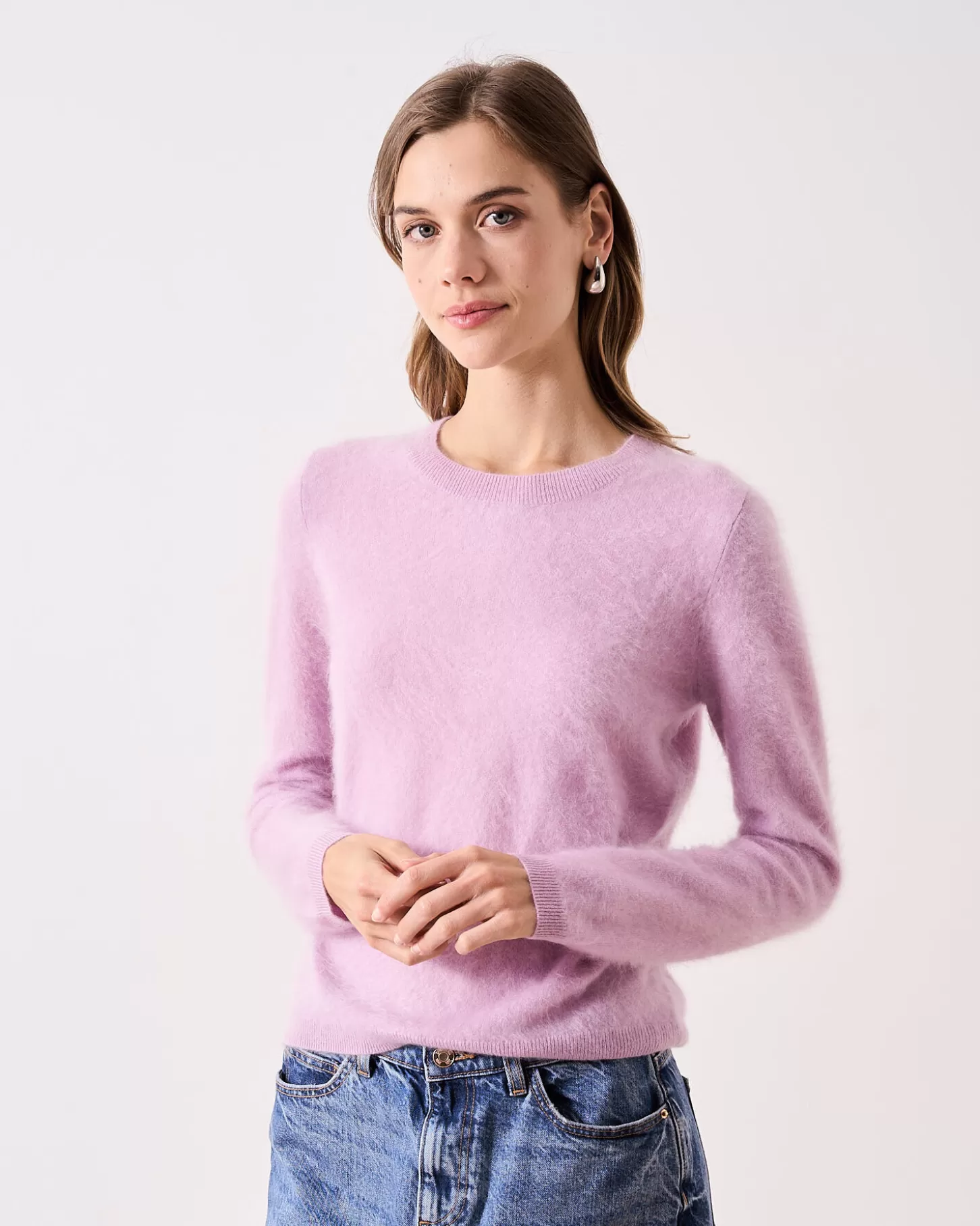 Cachemire Brossé | Col Rond>Absolut Cashmere Clare. Thistle