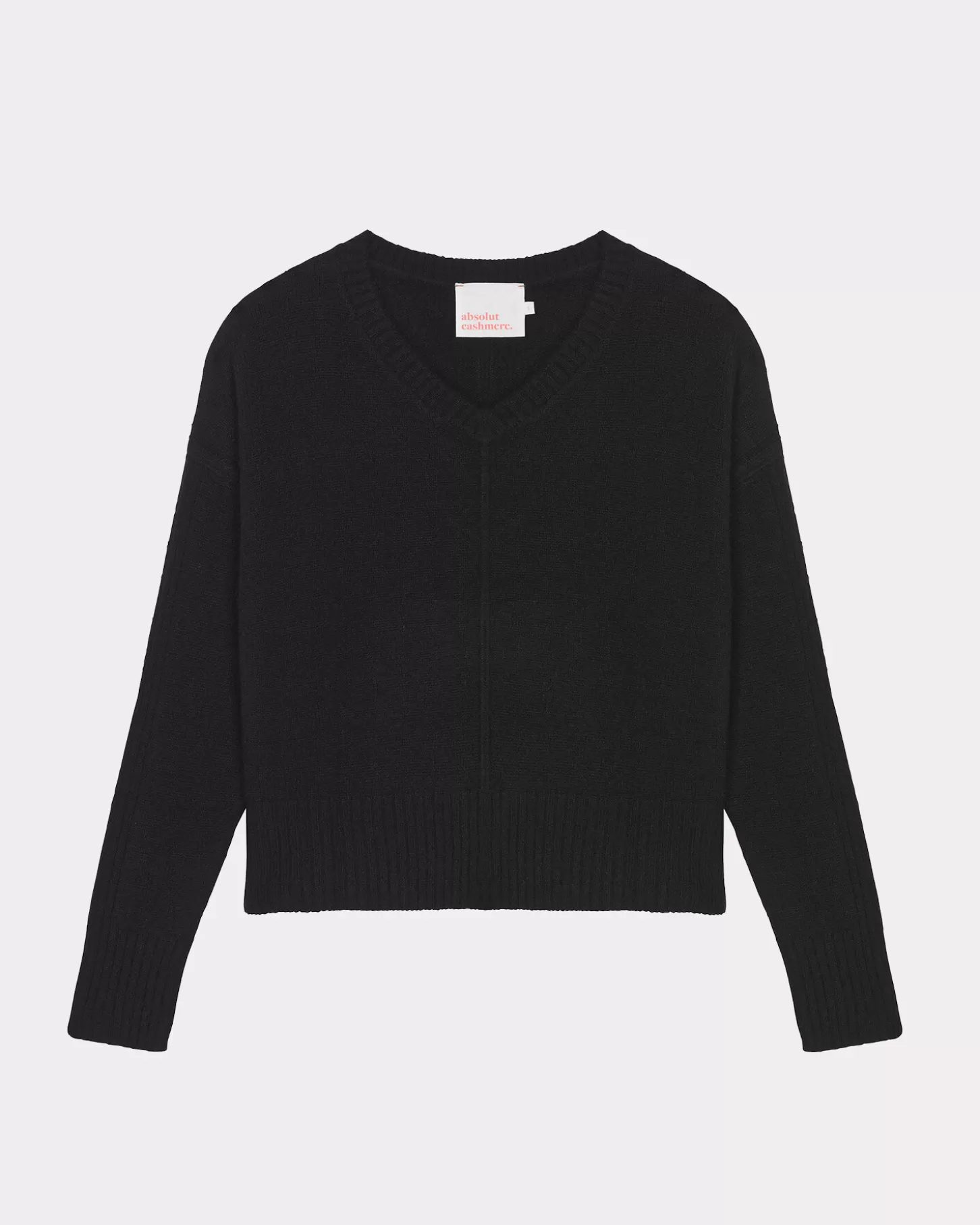 Col V | 100% Cachemire>Absolut Cashmere Claudie. NOIR