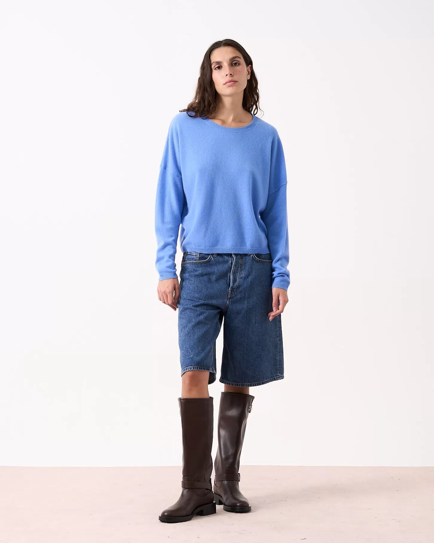 Col Rond | 100% Cachemire>Absolut Cashmere Kaira. Cornflower