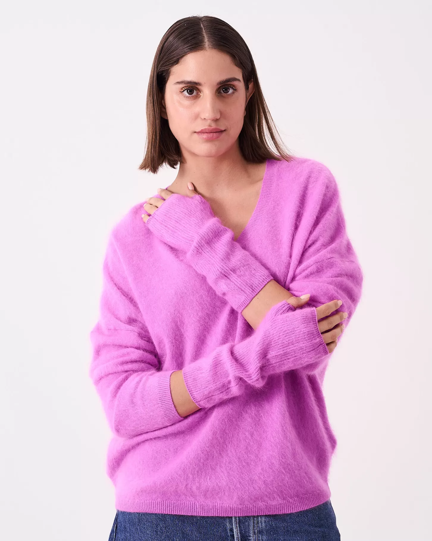 100% Cachemire | Cachemire Brossé>Absolut Cashmere Karolina. VIOLET FLUO