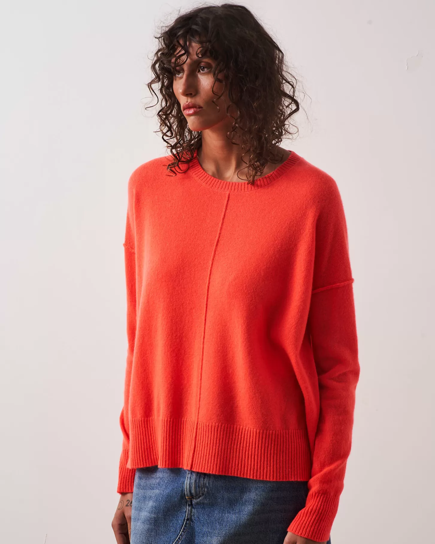 Col Rond | 100% Cachemire>Absolut Cashmere Kenza. CORAIL FLUO