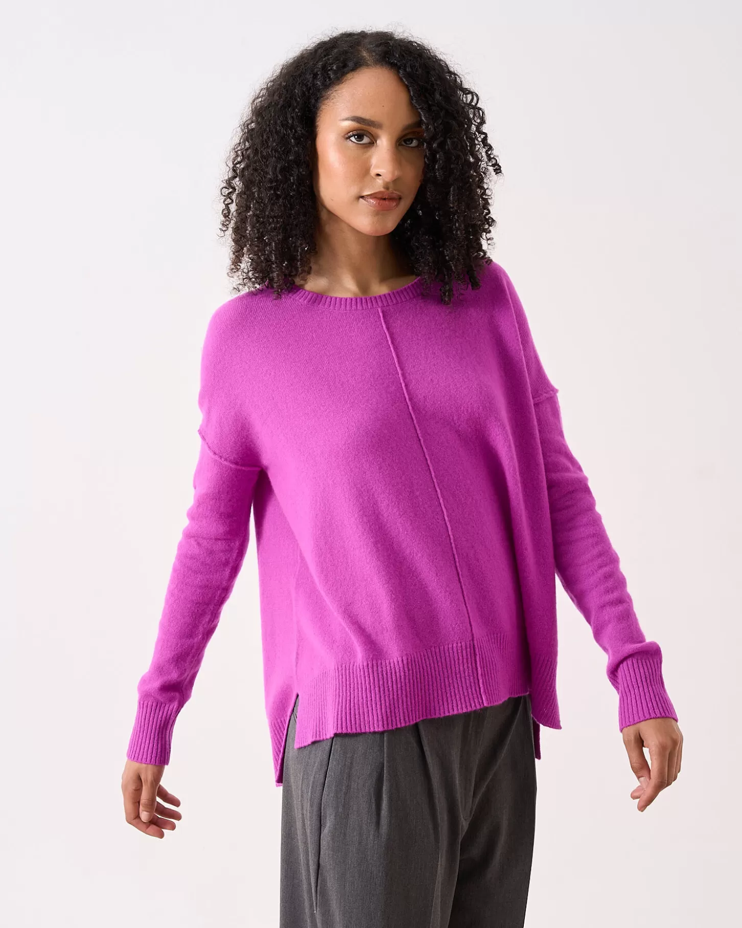 Col Rond | 100% Cachemire>Absolut Cashmere Kenza. VIOLET FLUO