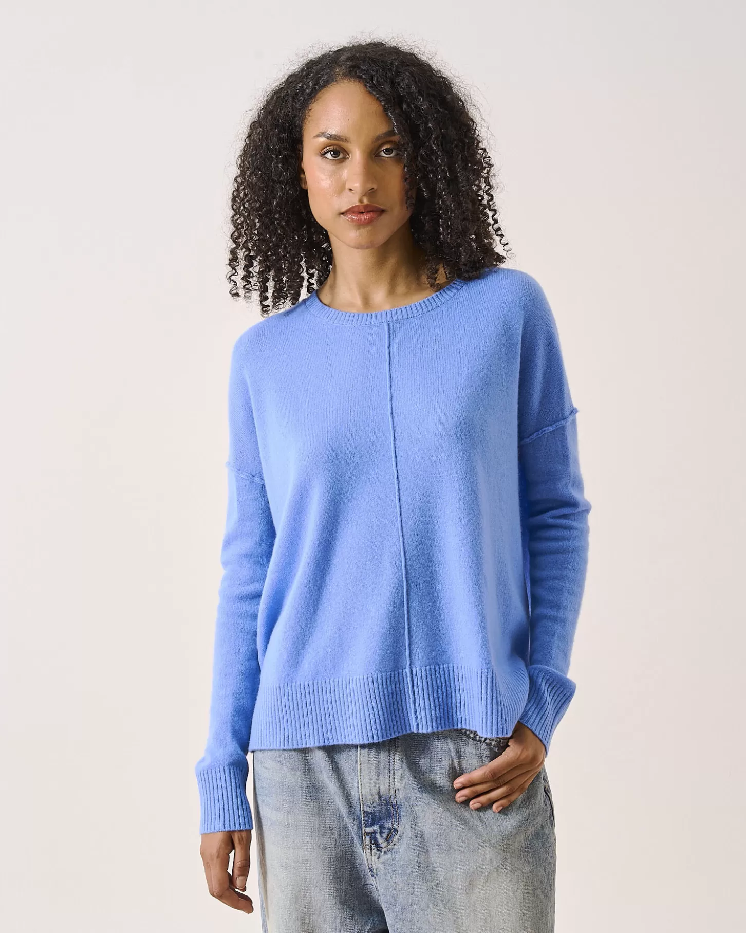 Col Rond | 100% Cachemire>Absolut Cashmere Kenza. Cornflower