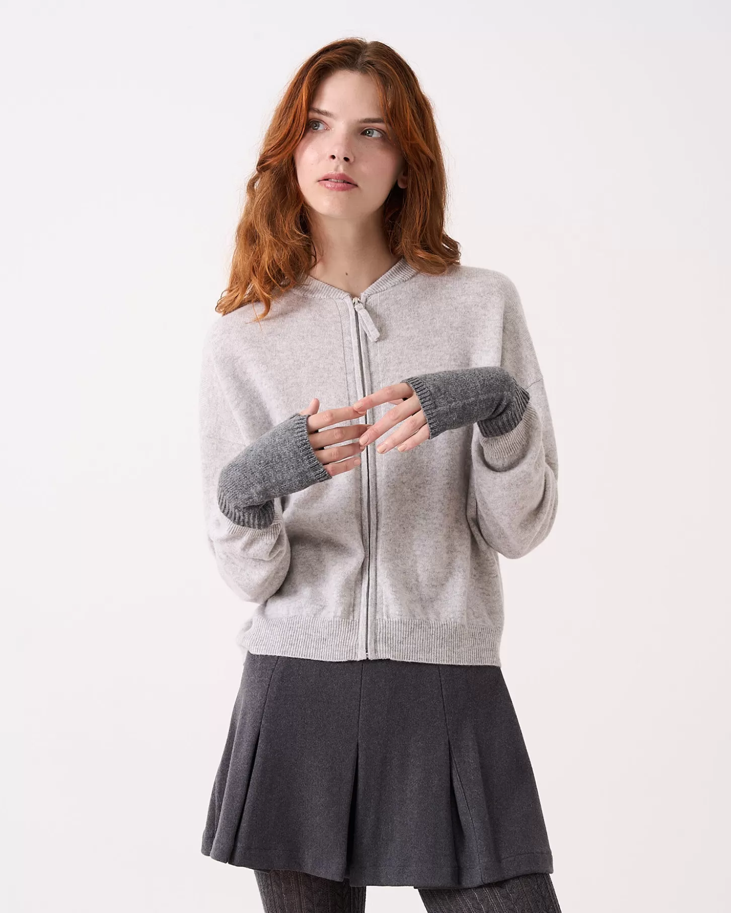 100% Cachemire | 100% Cachemire>Absolut Cashmere Kian. Gris chiné foncé