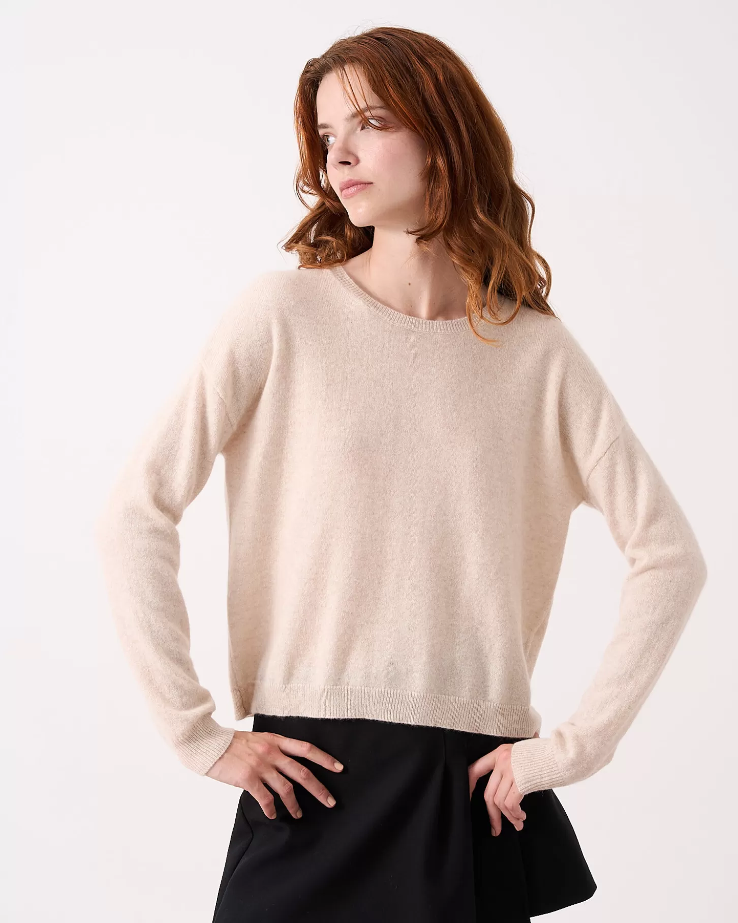 Col Rond | 100% Cachemire>Absolut Cashmere Lisa. Wheat