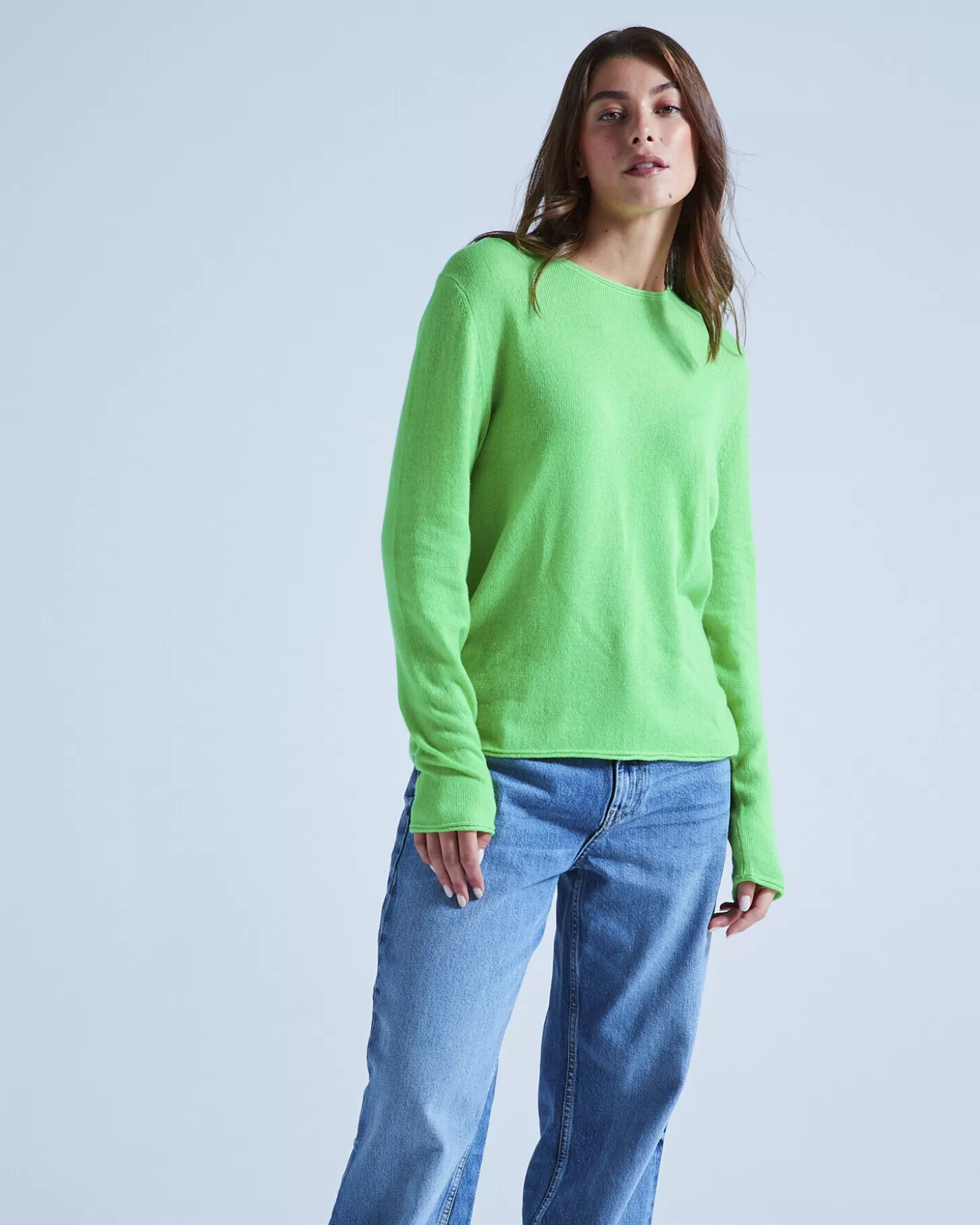 Pulls & Hoodies | Col Rond>Absolut Cashmere Lolly. VERT FLUO