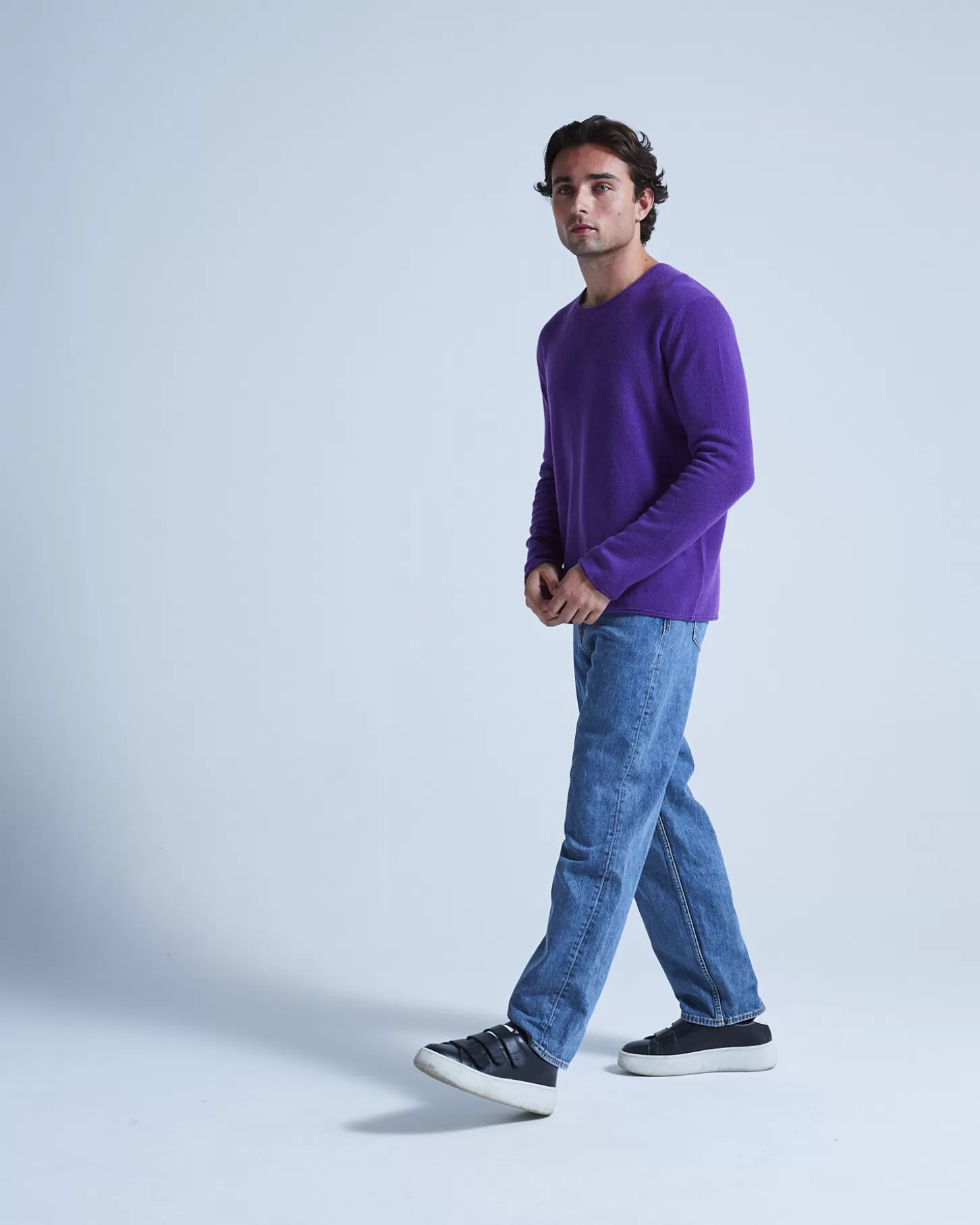 Pulls & Hoodies | Col Rond>Absolut Cashmere Lolly. Eggplant