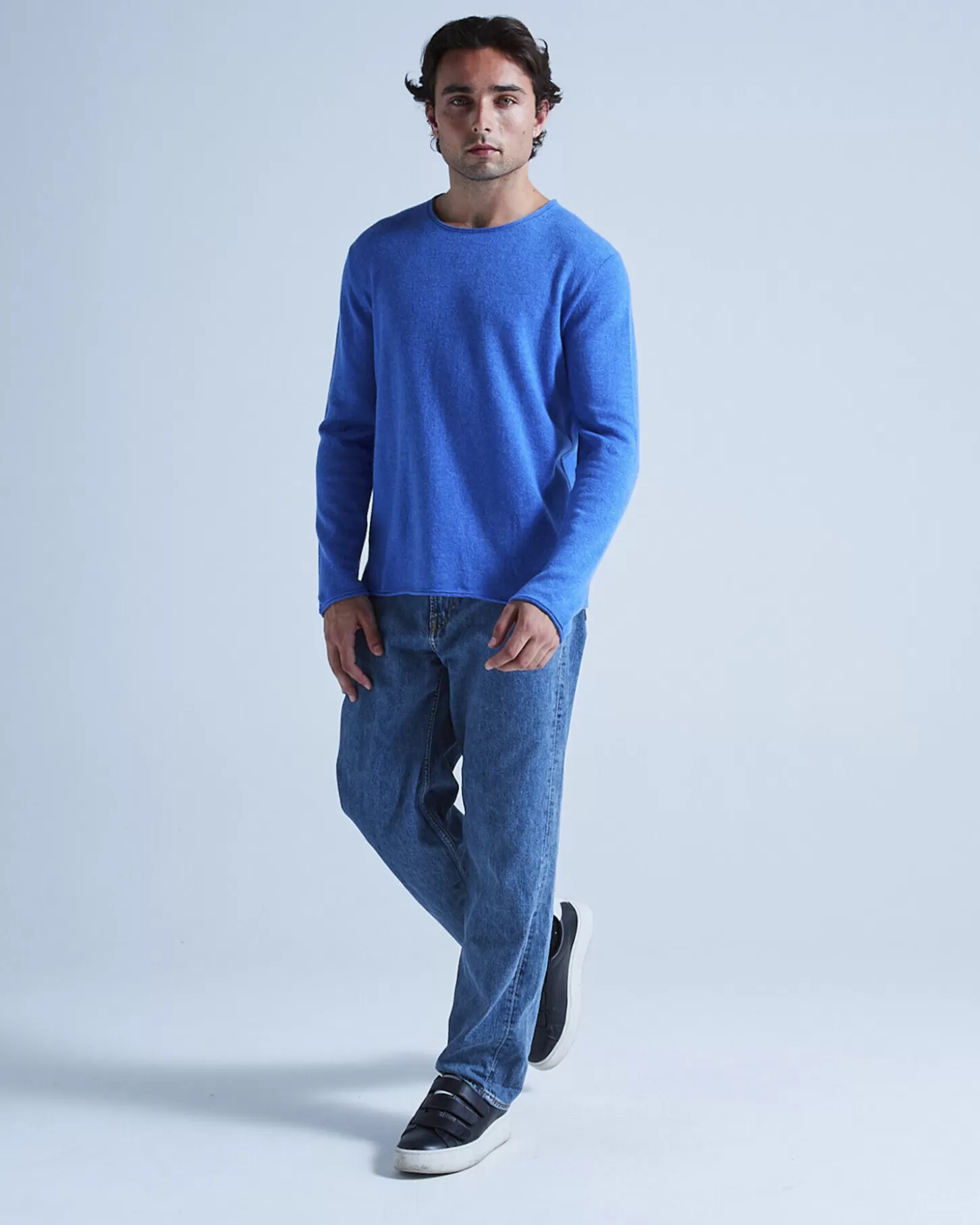 Pulls & Hoodies | Col Rond>Absolut Cashmere Lolly. BLEU DENIM