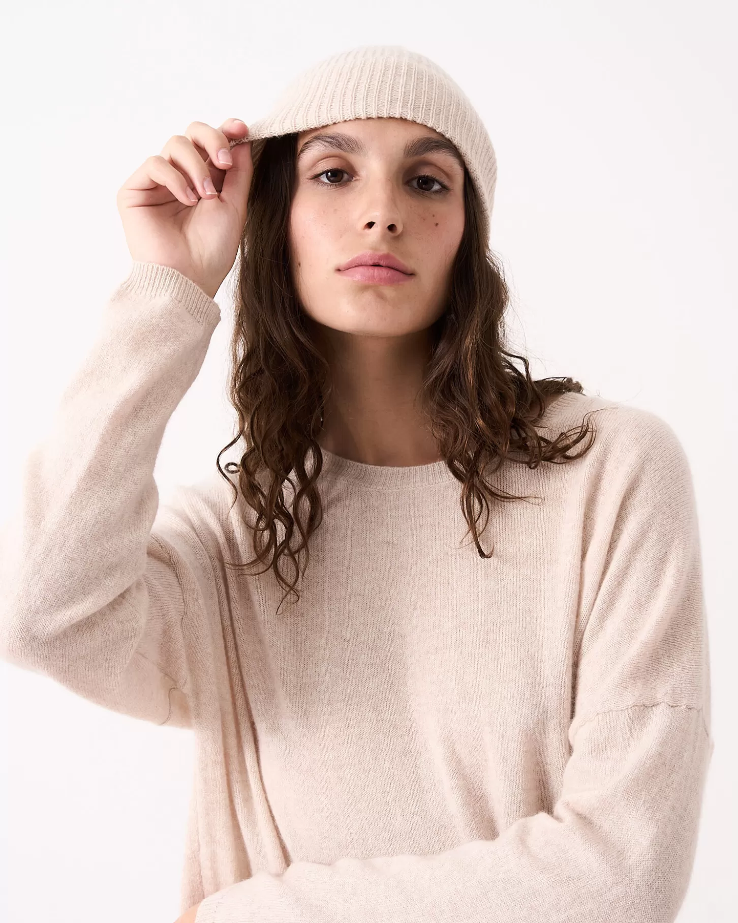 Bonnets & Cagoules | 100% Cachemire>Absolut Cashmere Maeve. Wheat