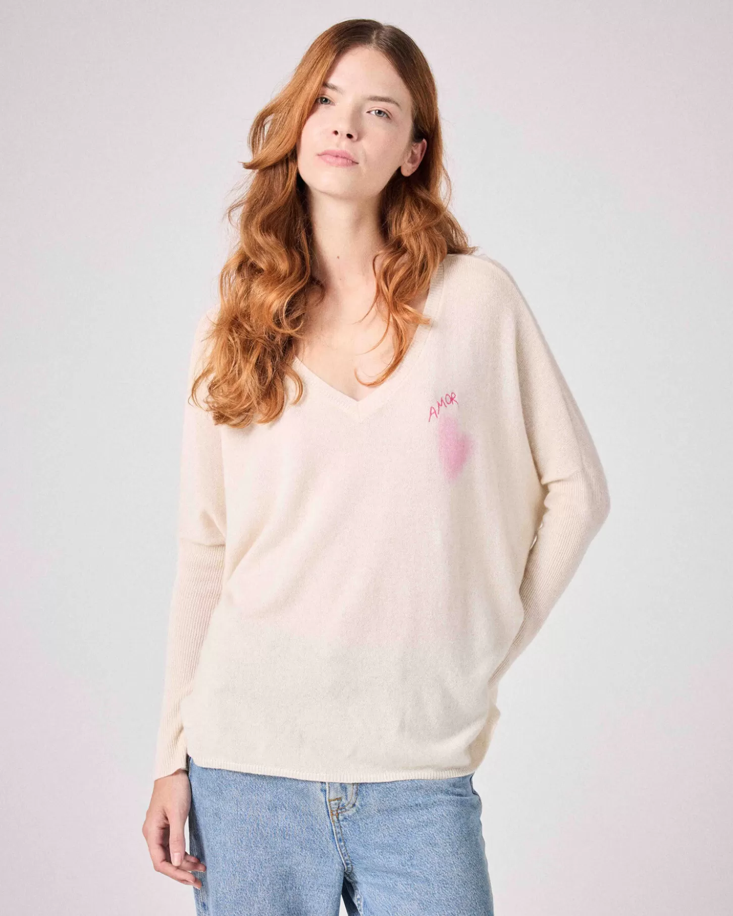 Col V | 100% Cachemire>Absolut Cashmere Malania. Amor-pink