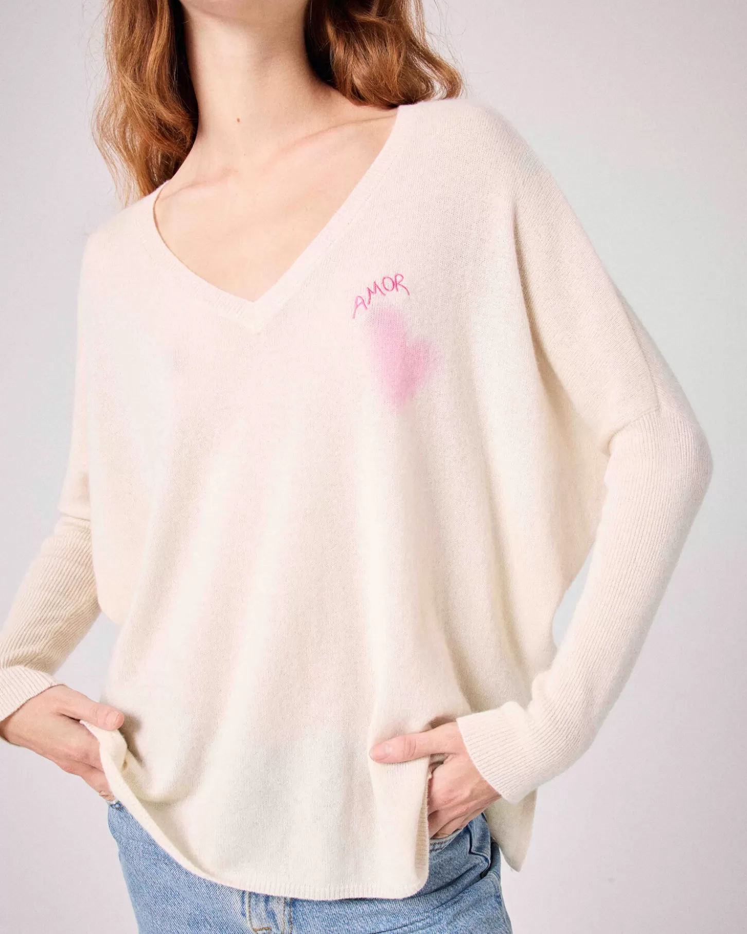 Col V | 100% Cachemire>Absolut Cashmere Malania. Amor-pink