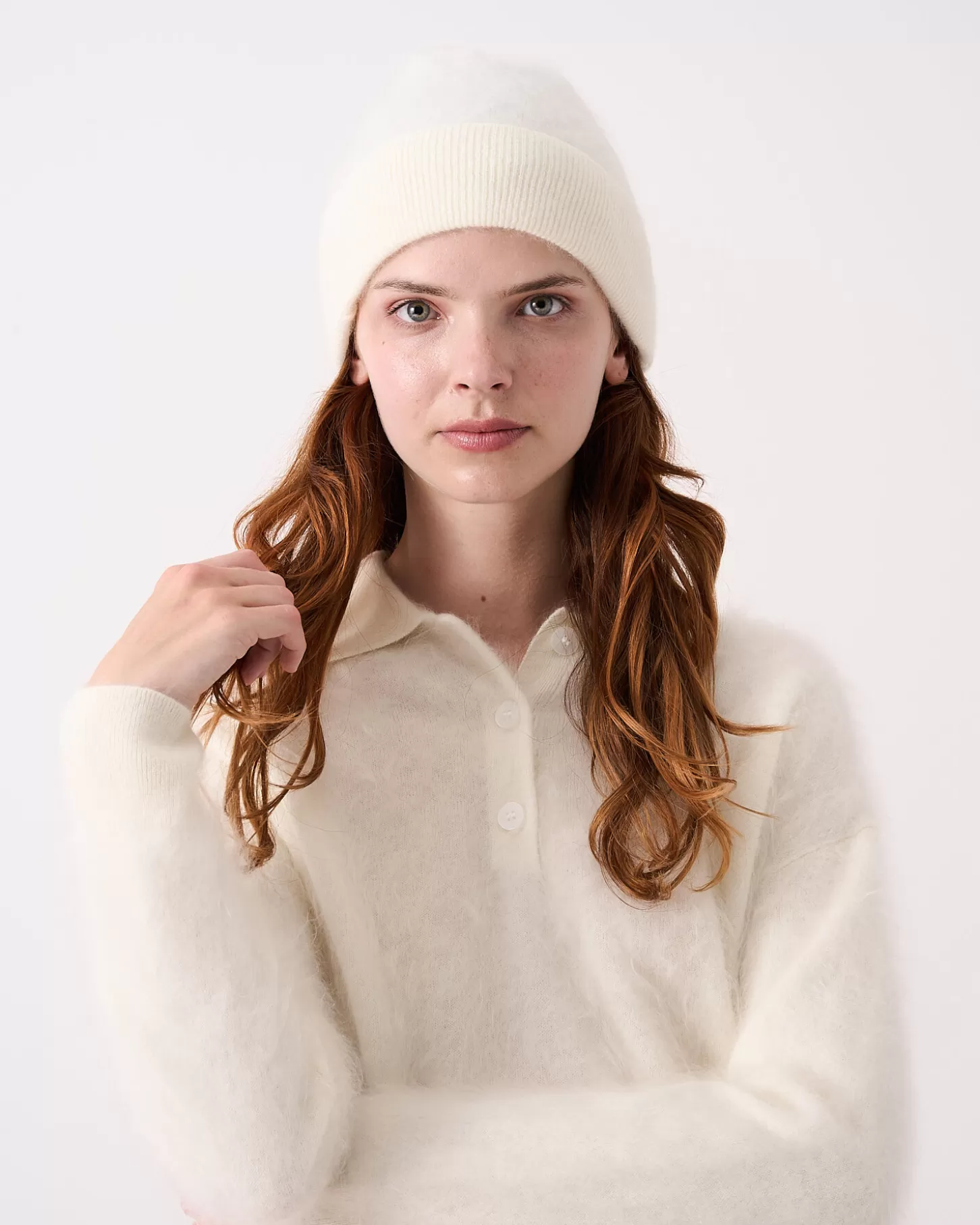 Bonnets & Cagoules | 100% Cachemire>Absolut Cashmere Moira. BLANC