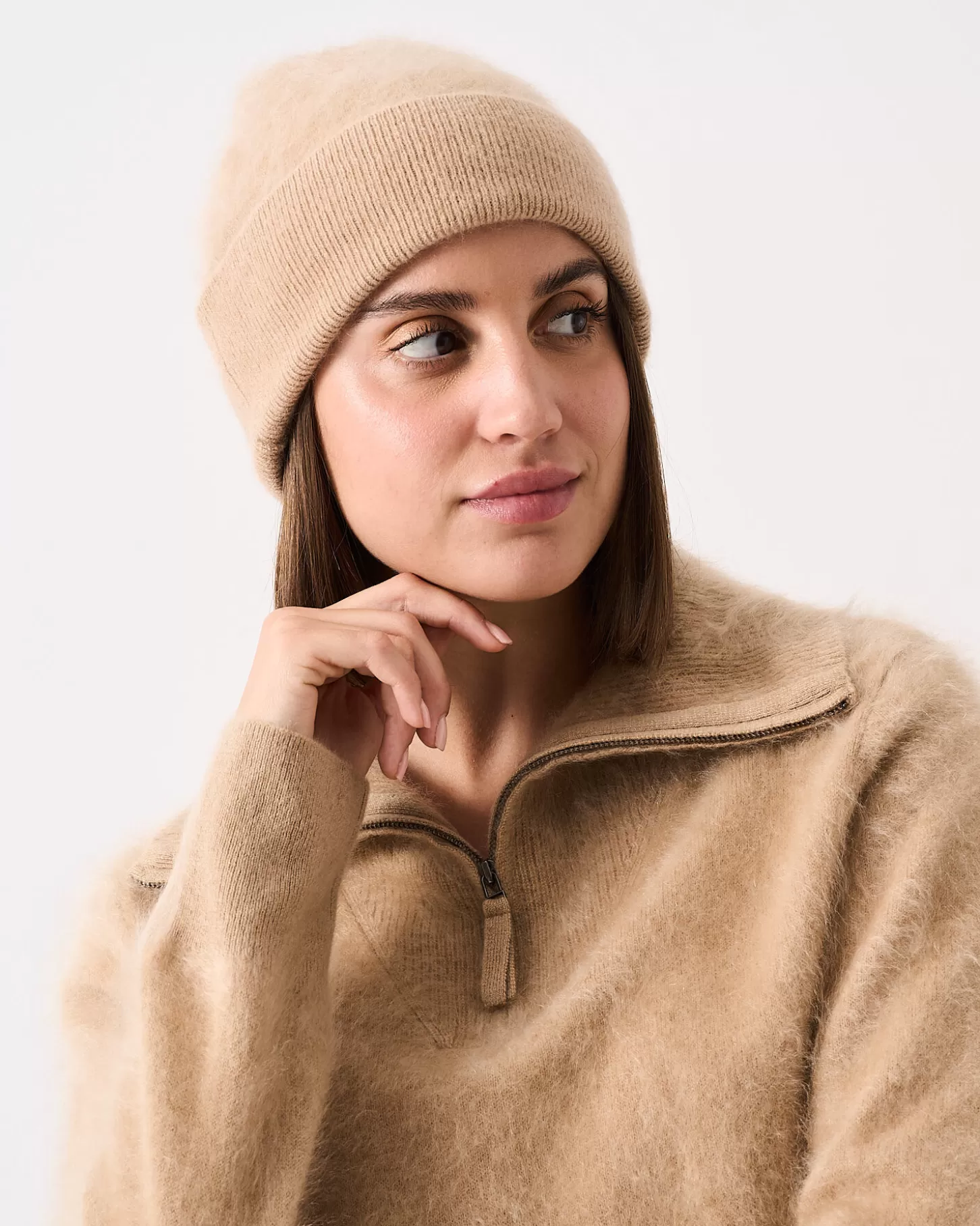 Bonnets & Cagoules | 100% Cachemire>Absolut Cashmere Moira. Toffee