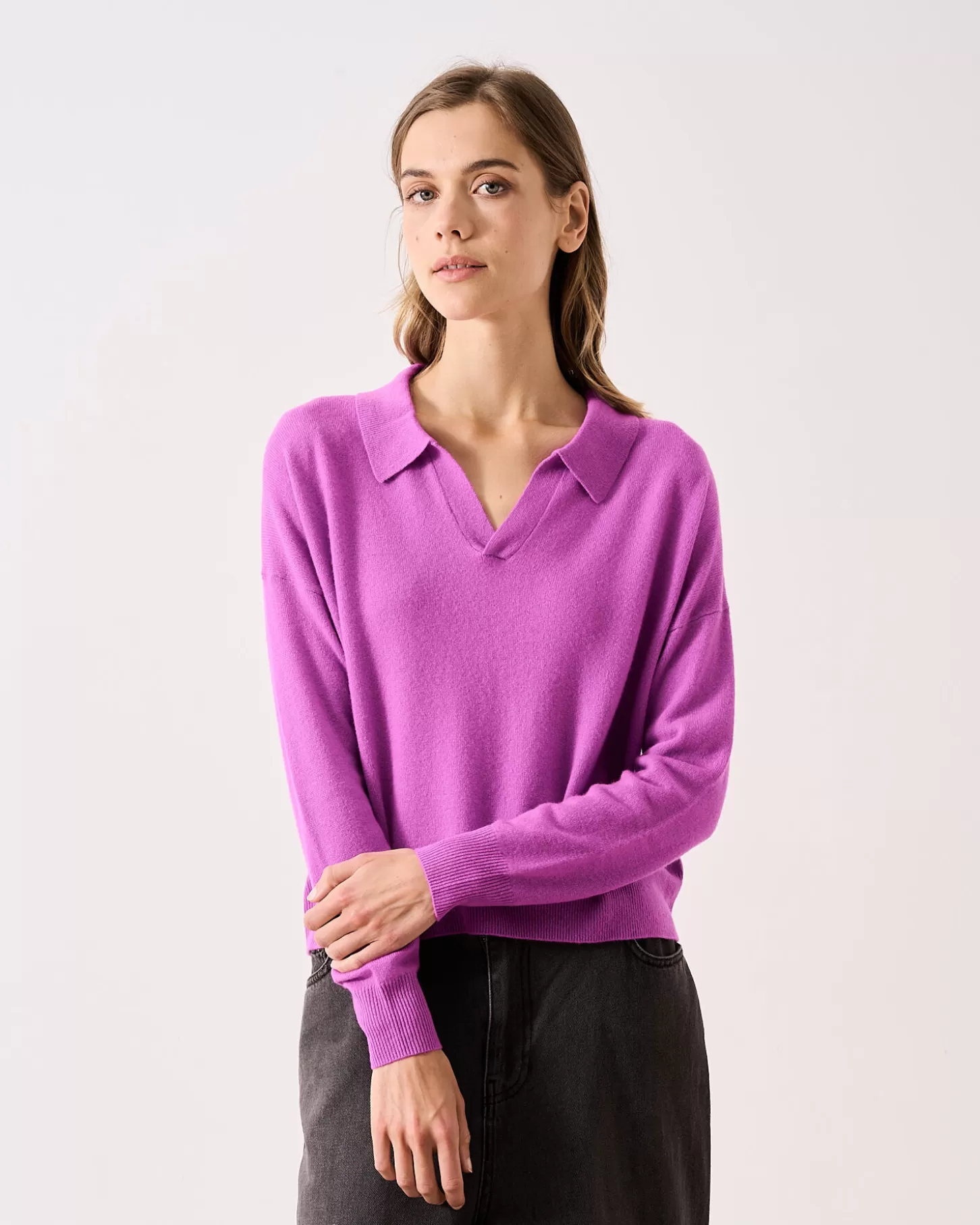 Col V | 100% Cachemire>Absolut Cashmere Pia. VIOLET FLUO