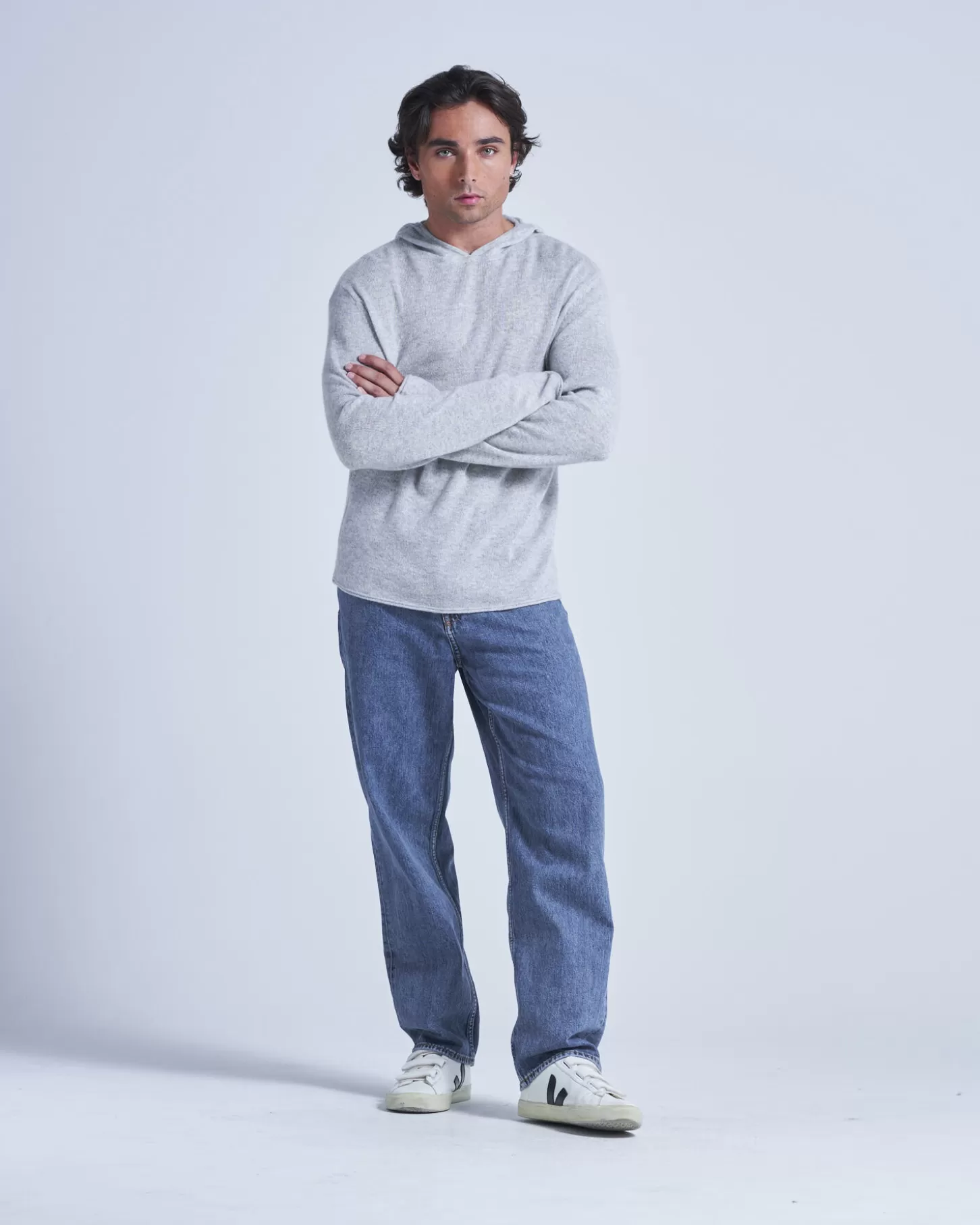 Pulls & Hoodies | 100% Cachemire>Absolut Cashmere Pops. Gris chiné clair