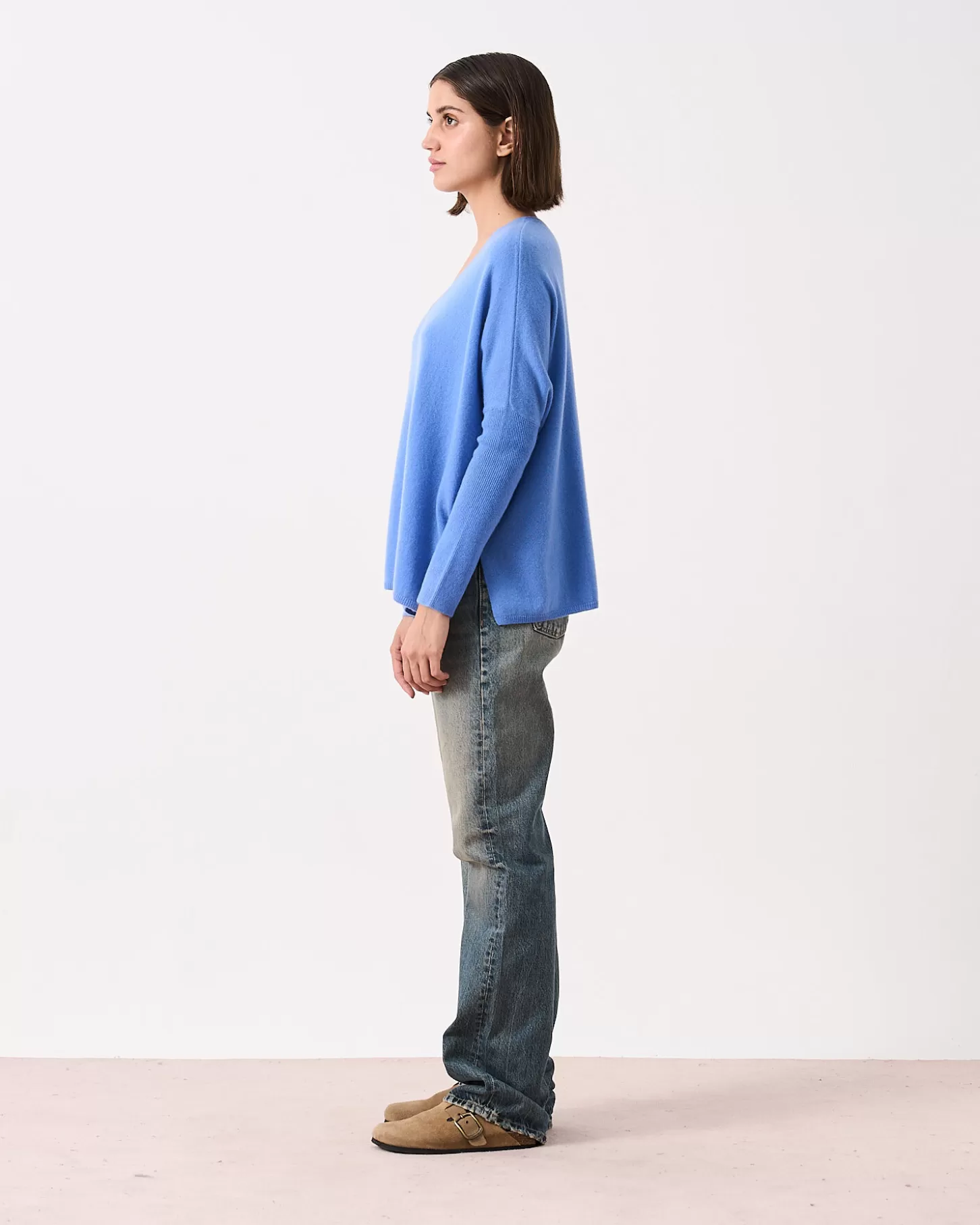 Col V | 100% Cachemire>Absolut Cashmere Sheffield. Cornflower