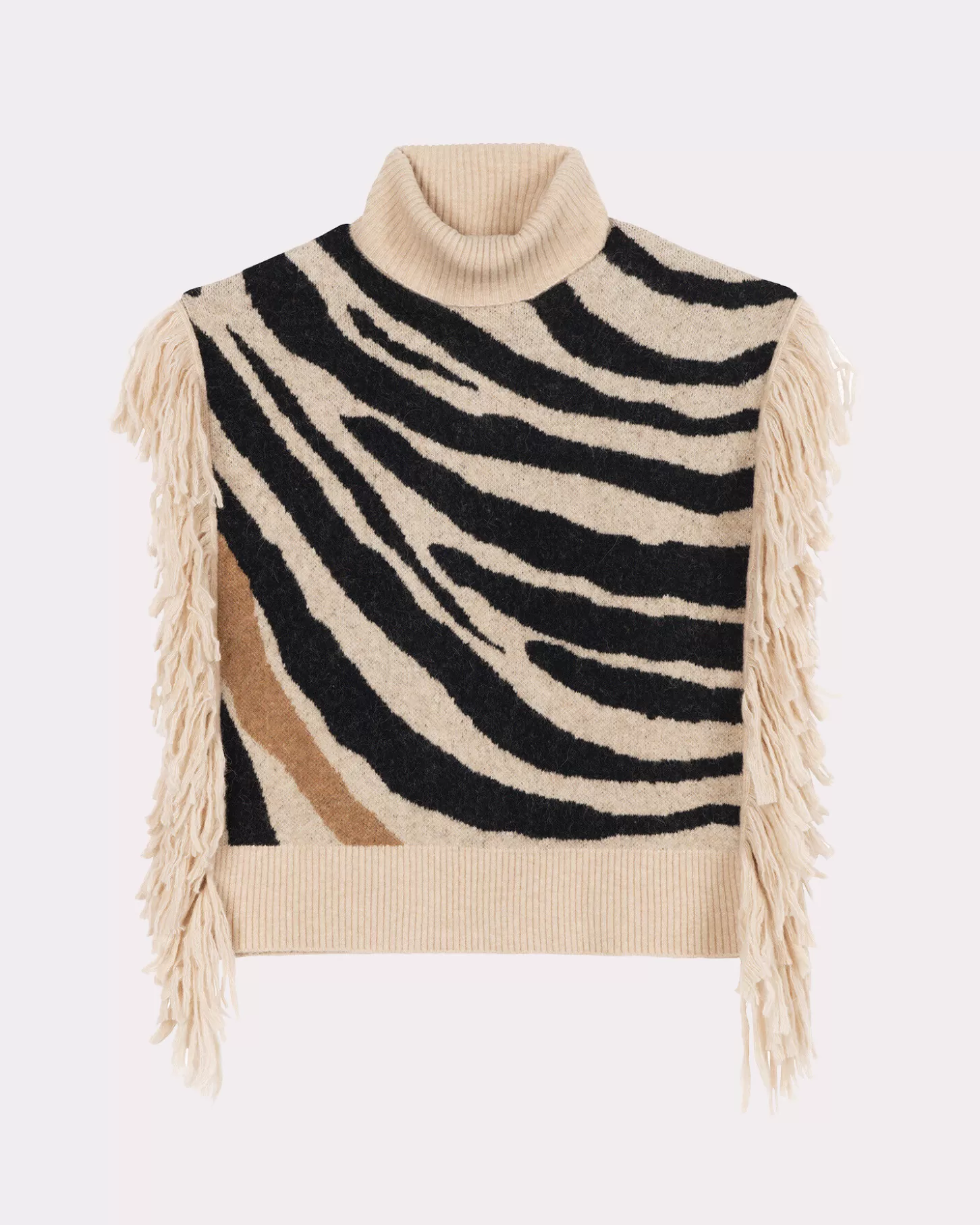 Ponchos>Absolut Cashmere Spike. Zebra