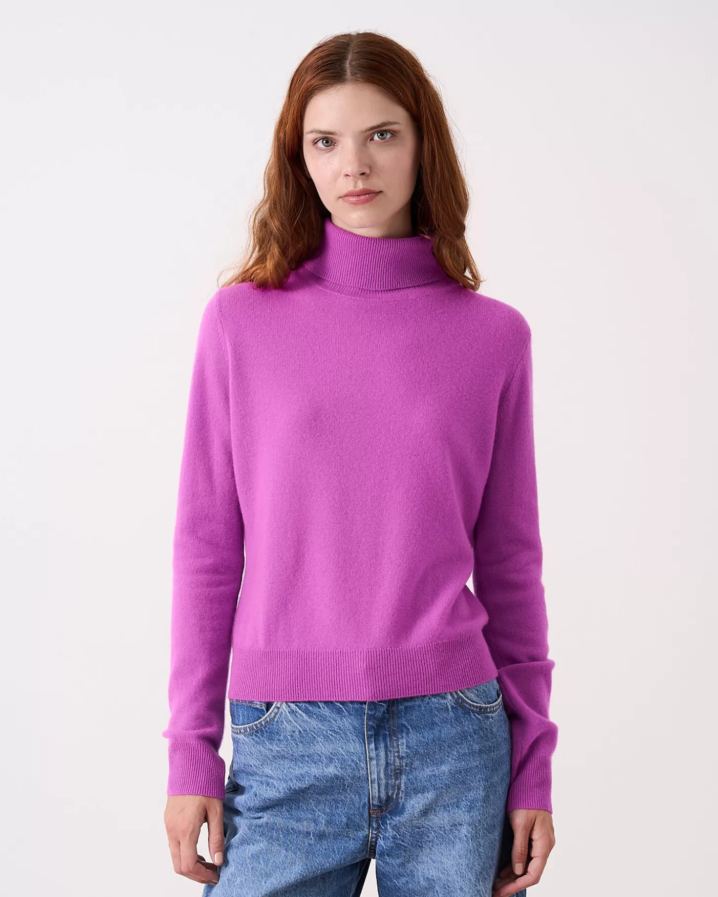 Col Roulé | 100% Cachemire>Absolut Cashmere Themys. VIOLET FLUO