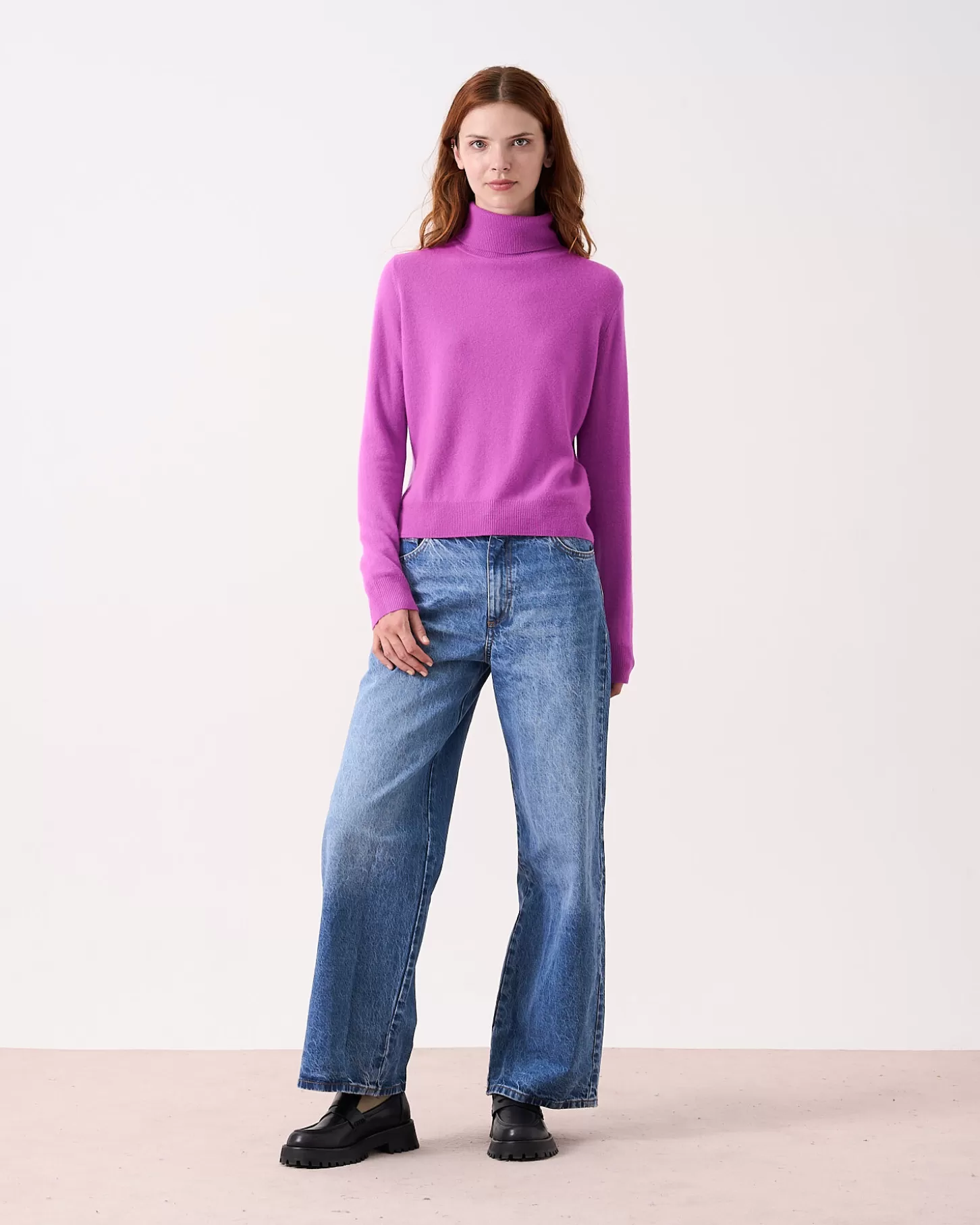 Col Roulé | 100% Cachemire>Absolut Cashmere Themys. VIOLET FLUO