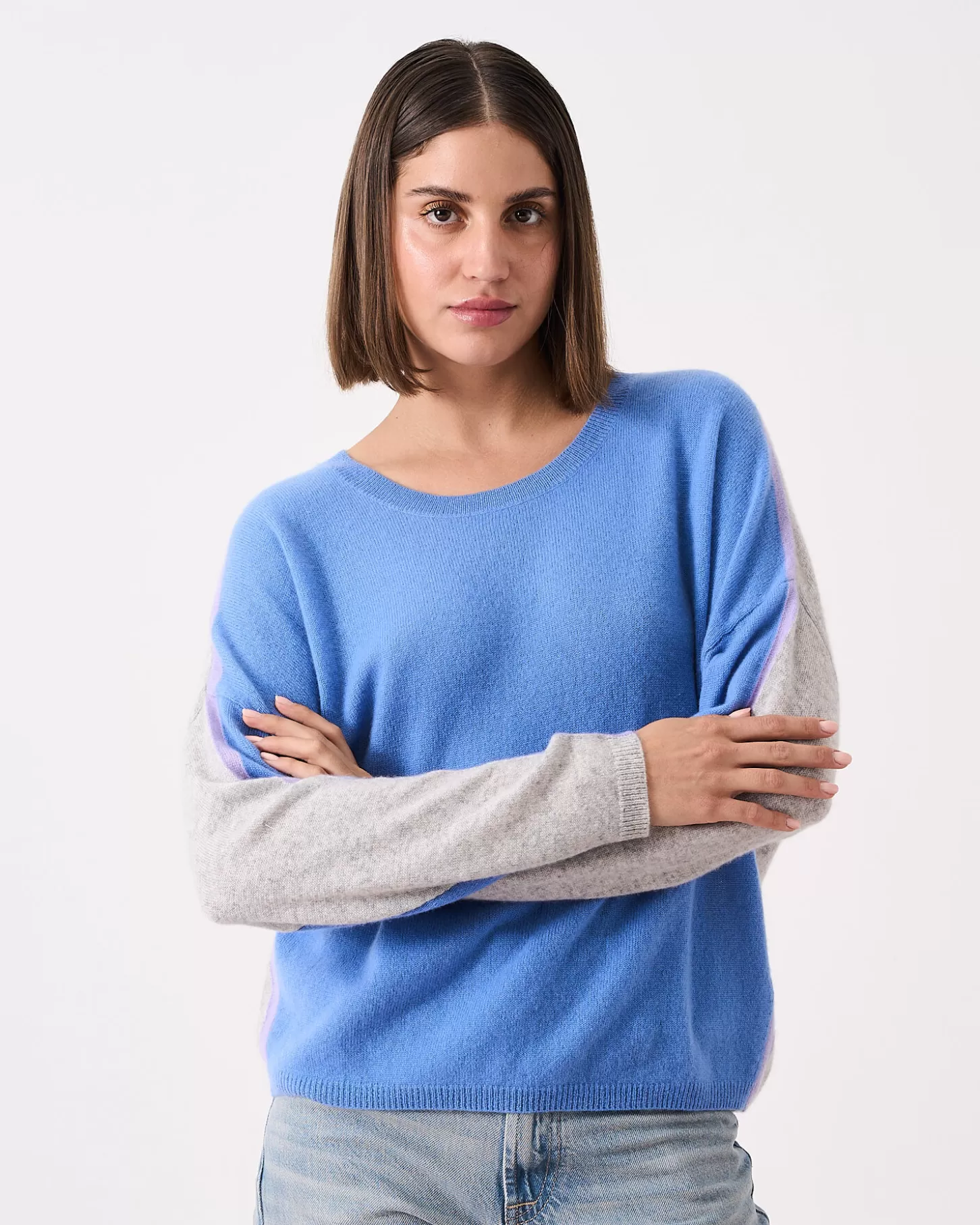 Col Rond | 100% Cachemire>Absolut Cashmere Wexforg. Cornflower